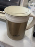 虎牌（TIGER）保温杯 办公型不锈钢真空杯茶滤网杯 水杯CWM-A035 350ml 金灰色NN 350ml 实拍图
