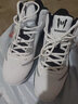 乔丹篮球鞋男鞋秋冬季皮面轻便减震防滑耐磨运动鞋青少年潮流球鞋男 乔丹白/黑色 41 实拍图