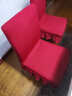 酒店饭店餐桌座椅套连体弹力椅子套婚庆家用纯色办公凳子套罩布艺领格 酒红色 晒单实拍图