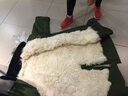 惜暖【假一赔十】羊皮军棉大衣男冬加厚保暖皮毛一体长款东北羊毛棉袄 军绿一体款【进口长羊毛】 中号【180斤以下】精选皮毛 实拍图