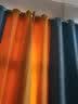 梦达莱免打孔伸缩杆窗帘成品一整套遮光客厅卧室定制隔断门帘保暖遮阳帘 天蓝色+黄（当天发货） 适用宽3.6-4.0米【窗帘高2.7米】 米 实拍图