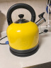 格立高（Geligao） 电热水壶304不锈钢 烧水壶自动断电 家用2-3人大容量烧开水器防溅出水口设计可折叠提手 柠檬黄 2L 实拍图