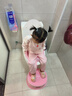 ONLYOU BABY儿童马桶圈大号坐便器男孩女宝宝专用坐垫婴儿便盆梯小孩厕所辅助 维尔粉-硅胶软垫马桶圈+踩脚凳 【免安装】全包胶靠背（送挂钩） 实拍图