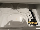 唐山骨瓷餐具整套家用碗筷套装金边碗盘乔迁之喜餐具套装碗碟 金边35件【礼盒装】 实拍图