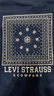 Levi's李维斯儿童装长袖T恤秋季新款男童女童上衣宝宝打底衫 深靛蓝 130 /64 【建议身高116-122cm】 实拍图