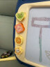 欣格超大号儿童磁性画板玩具加大加宽3-6岁男孩女孩DIY绘画涂鸦板婴儿可擦写可珠算写字板宝宝生日礼物 蓝色六一儿童节礼物 实拍图