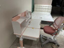 博士有成（BSUC） 儿童学习桌套装写字桌椅家用小学生书桌可升降调节电脑桌学生桌 公益新秀1.2米+舒压椅粉色套装 实拍图