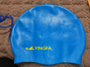英发（YINGFA）儿童泳帽硅胶 男女童 长发游泳帽 防水舒适不勒头  浅蓝 晒单实拍图