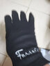 啄木鸟羊毛手套男冬季可触屏时尚保暖羊绒舒适分指加厚加绒防风开车骑行 羊毛加绒时尚黑色 实拍图