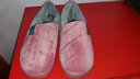 惠夫人 家居棉拖鞋女防滑月子冬天室内大码加绒男女式保暖棉拖鞋情侣 包跟款 灰色 42-43 适合41-42码穿 实拍图