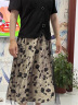 俞兆林（YUZHAOLIN）妈妈装夏装套装连衣裙短袖上衣中老年女小衫时尚半身裙母亲节礼物 黑色 2XL （推荐105-120斤） 晒单实拍图