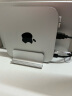 鹿为笔记本立式支架电脑收纳支架适用苹果Macbook华为联想手提电脑 竖放散热架铝金属立式底座 多设备收纳架-金属银041C（双卡槽） 实拍图