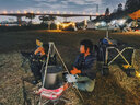 NatureHike挪客铝制户外4-6人野营吊锅 户外露营大锅锅具烧水壶野外便携炊具 三脚架-小号可拆式 实拍图