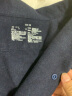 无印良品（MUJI） 男女通用法兰绒开领衬衫长袖休闲百搭衬衣外套纯棉全棉ACA71A1A 黑色 S-M 165/88A 实拍图
