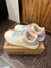 鸿星尔克女鞋板鞋红星旗舰运动鞋冬季新款增高轻便休闲鞋子女款百搭小白鞋 微晶白/雾粉 39 实拍图
