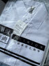 卡度顿衬衫男纯色商务休闲长袖衬衫男韩版修身职业工作服四季款白衬衣男 白色 急用请拍这个 实拍图