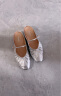 Bata穆勒拖鞋女2024春新款英伦羊皮平软底一脚蹬包头凉鞋ART14AH4 银色（预售） 38 晒单实拍图