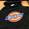 dickies情侣款logo印花连帽卫衣DK007060  黑色 L 实拍图