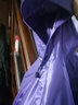 天堂伞雨衣电动车雨披摩托车雨衣雨披电瓶车雨披加大加长加厚牛津布料 单人-紫色-牛津布提花面料 实拍图