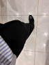 猫人（MiiOW）休闲裤男士夏季冰丝薄款直筒休闲西装阔腿长裤子男装 黑色 XL 实拍图