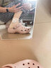 CROCS卡骆驰厚底云朵洞洞鞋时尚百搭户外沙滩鞋女鞋|206750  石英粉-6UR（含智必星） 39 (250mm) 实拍图