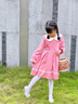 安妮优儿（Anneyol）女童连衣裙秋季2025新款秋装小女孩秋冬裙子儿童洋气女童装公主裙 粉色 130 实拍图