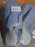 华美健步日系风柔软极简情侣棉拖鞋秋冬季家居室内保暖软底棉鞋男HM001灰色40-41码 实拍图