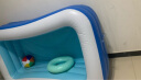 缔羽 儿童游泳池充气加厚家用洗澡盆水池戏水婴儿户外游泳浴缸游泳桶 1.8米三层平底 蓝色 实拍图