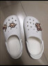 细细条 软萌可爱小熊洞洞鞋女夏学生外穿防滑防臭eva凉拖鞋护士鞋 奶油白 40-41 实拍图