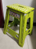 宜瑞思 塑料折叠凳子加厚便携式手提小板凳马扎浴室凳户外休闲板凳 绿色（45厘米高） 实拍图