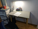席豪 实木书桌简约家用学生电脑桌写字桌桌子卧室办公桌学习桌简易原木 原木色书桌0.8米 实拍图