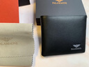 法莱阿玛尼（FALAMAONE）男士钱包短款真皮钱夹男青年头层牛皮多功能多卡位皮夹生日礼物 黑色QB203-1(精致礼盒装) 实拍图