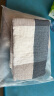 洁丽雅（Grace）家纺 绅士格子纯棉加厚吸汗大枕巾 两条装 兰 145g/条 80*50cm 实拍图