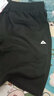 匹克运动短裤男夏季宽松透气薄款针织五分裤休闲短裤跑步运动裤男裤子 黑色 2XL (185) 实拍图