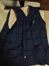 以撒保罗（YISABAOLUO）羽绒马甲男秋冬新款男坎肩男士中老年保暖老人内胆大码羽绒服夹克 859-藏青色-加绒款（不含羽绒） 3XL （150-170斤） 实拍图