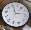 康巴丝（COMPAS）挂钟 创意简约钟表客厅石英钟表挂墙卧室时钟挂表 c2855 黑色 实拍图