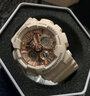 卡西欧（CASIO）GSHOCK手表女防水运动潮流经典三眼双显石英腕表情人节礼物送女友 GMA-S120MF-4A裸粉色+树脂表带 实拍图