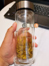 希诺（HEENOOR）玻璃杯双层新款大容量办公泡茶杯男士车载商务滤网送礼泡茶杯子 265ML【B款商家直发】 实拍图