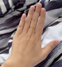 中国黄金（CHINA GOLD）黄金戒指足金碎碎冰戒指女款本命年送女生礼物520情人节生日礼物 圈号13/约2.2g 实拍图