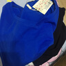 艾路丝婷新款短袖T恤女V领上衣纯色打底体恤TX3560 深蓝色 3XL 实拍图