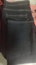 罗蒙（ROMON）男士牛仔裤男秋冬商务休闲裤男弹力直筒男裤厚款深档直筒长裤高腰 黑灰色+深蓝色【冬季款】 加绒 36 实拍图