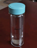 希诺双层玻璃杯家用办公水杯女高颜值泡茶杯子XN-9506蒂芙尼蓝 300mL 实拍图