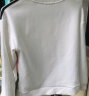 ELLE ACTIVE休闲圆领卫衣女装秋季时尚百搭拼色运动减龄薄款舒适透气套头衫 白色 XL 晒单实拍图