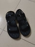 花花公子沙滩鞋男士凉鞋夏季新款气垫凉运动休闲款软底外穿大码户外魔术贴 T820黑色 41 实拍图