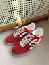 莎莎苏【明星同款】秋冬新款运动休闲鞋厚底德训鞋马卡龙小白鞋女骐骥红 安可拉红 37 实拍图