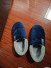惠夫人冬天棉拖鞋女加绒防滑家居保暖月子情侣可爱毛拖鞋男 包跟款 藏青 44-45 (适合43-44码穿) 实拍图