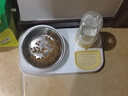憨憨宠宠物自动喂食器一体式猫咪饮水机猫碗狗碗狗食盆储粮桶喝水用品 黄色自动续水双碗+不锈钢碗 实拍图