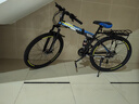 凤凰（Phoenix） 凤凰自行车可折叠山地车路虎男士成年人变速女式越野公路单车 十刀消白/折叠双避震/全竞速轴承 27.5寸27速【参考：168-198cm】 实拍图