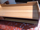 正青春 显示器支架底座电脑增高架办公桌面收纳盒置物架办公用品垫高架 SZ02-S樱桃木 实拍图