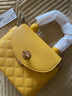 CHARLES&KEITH发条锁扣圆珠拎手提包链条单肩包包女包生日礼物CK2-50701121 Yellow黄色 S 实拍图